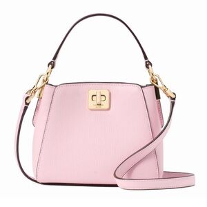 New Kate Spade Phoebe Spotted Leopard Mini Top Handle Crossbody Pink Horizon